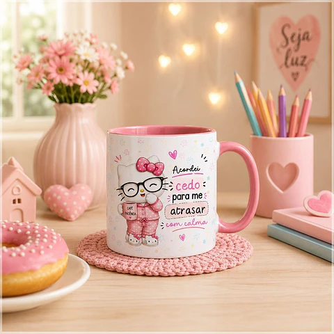 Sublimação - Caneca Atrasando com Calma