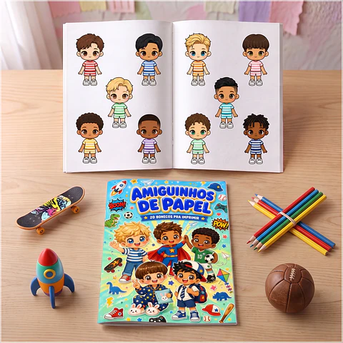 Encadernação - Livro Interativo Amiguinhos de Papel