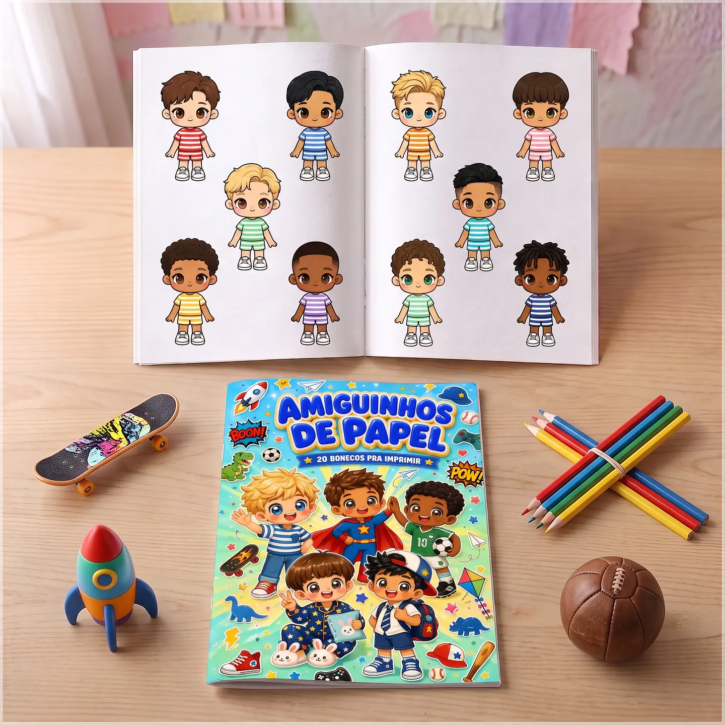 Encadernação - Livro Interativo Amiguinhos de Papel 1
