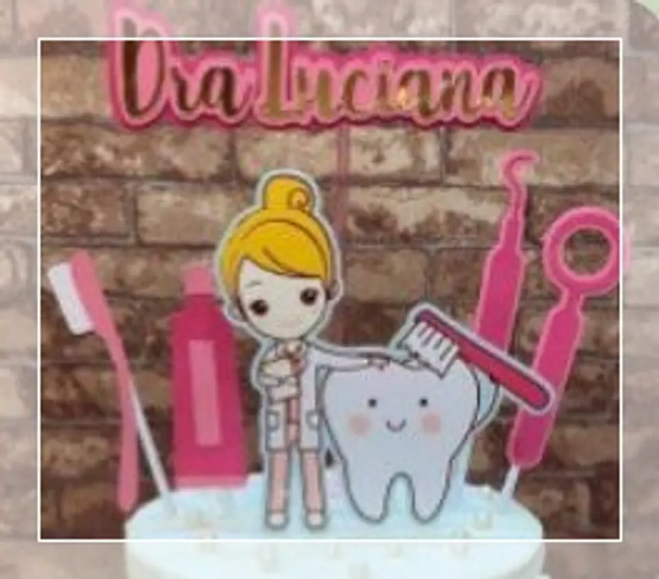 Arquivo de Corte Topo de Bolo Profissões Odontologia Dentista 10 1