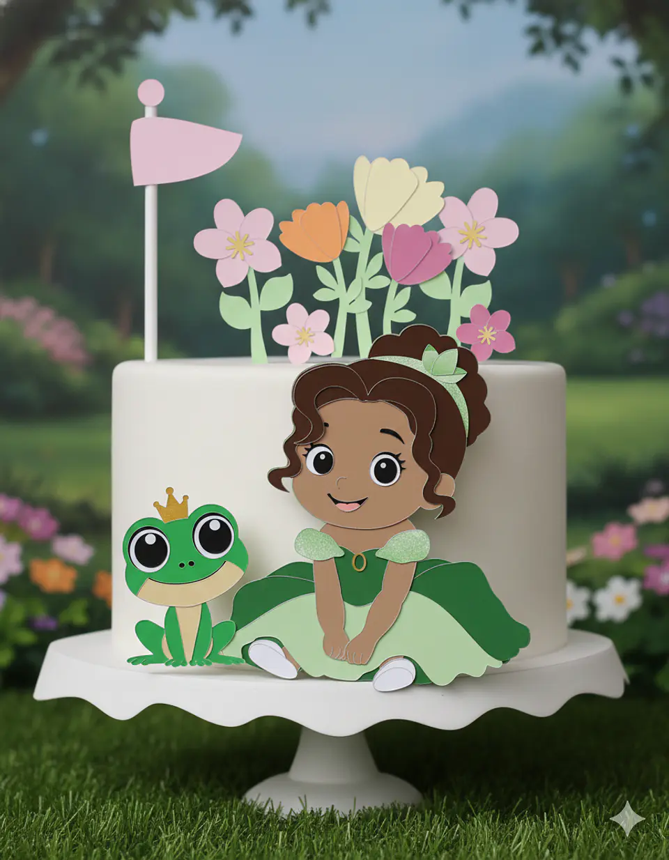 Arquivo de Corte Topo de Bolo Princesa Tiana A Princesa e o Sapo 14 1