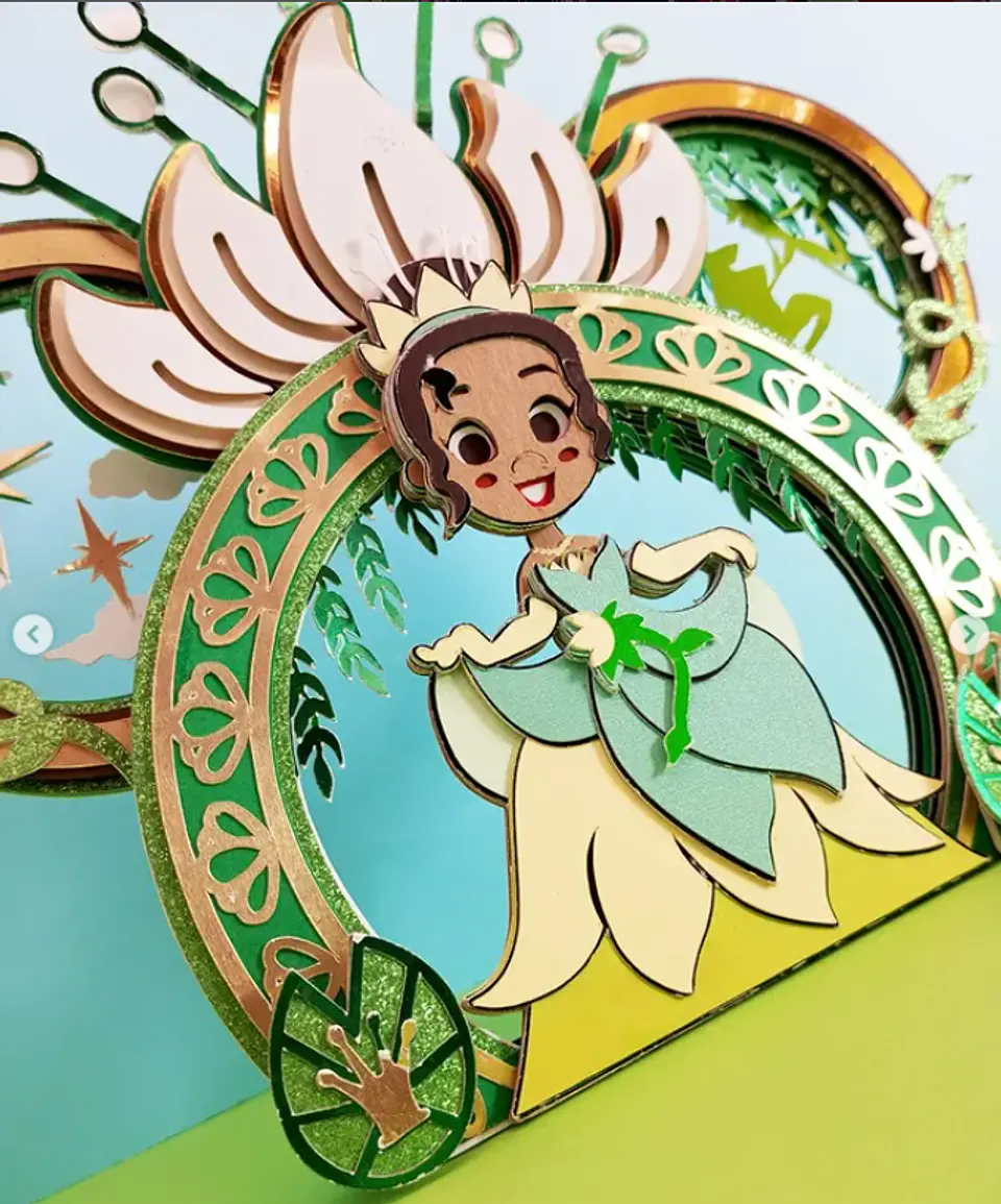 Arquivo de Corte Topo de Bolo Princesa Tiana A Princesa e o Sapo 13 1