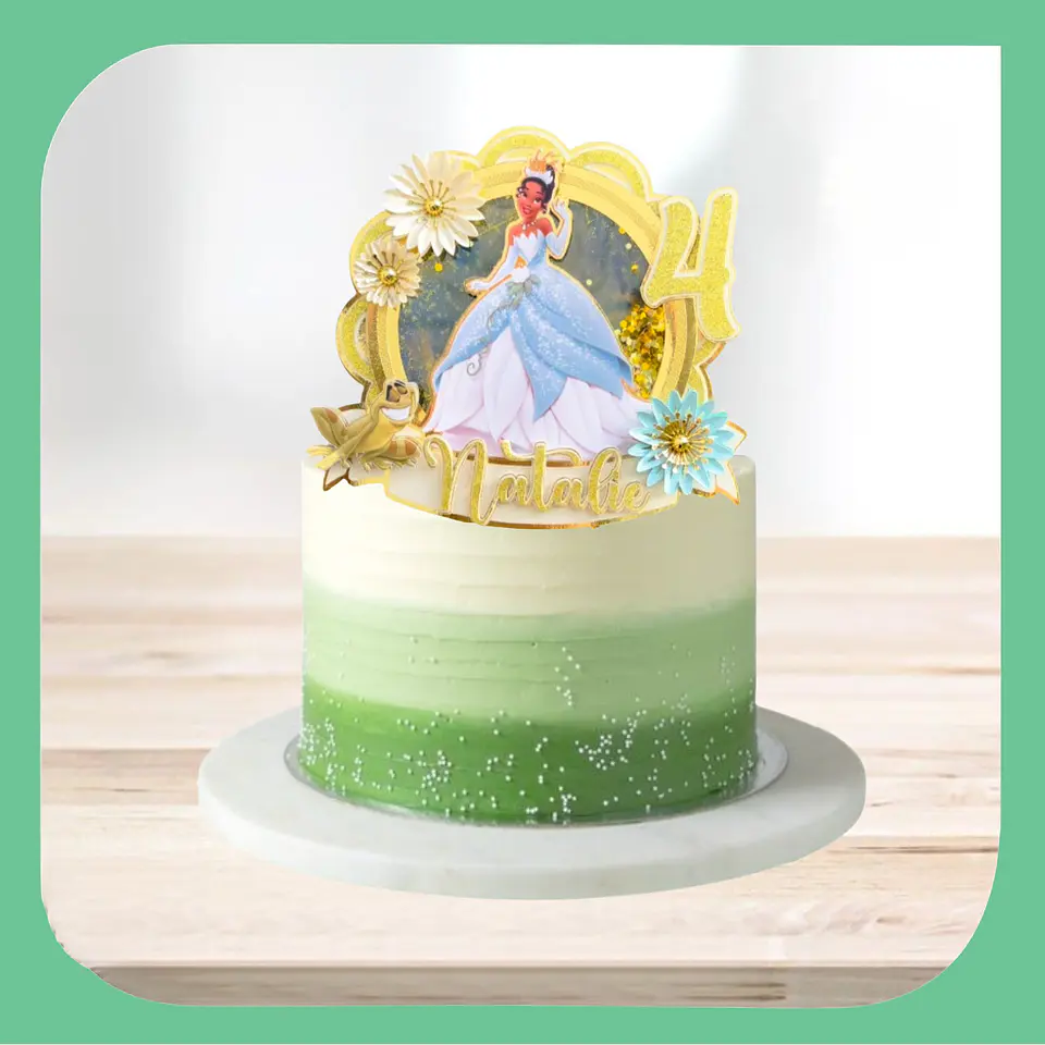 Arquivo de Corte Topo de Bolo Princesa Tiana A Princesa e o Sapo 12 1