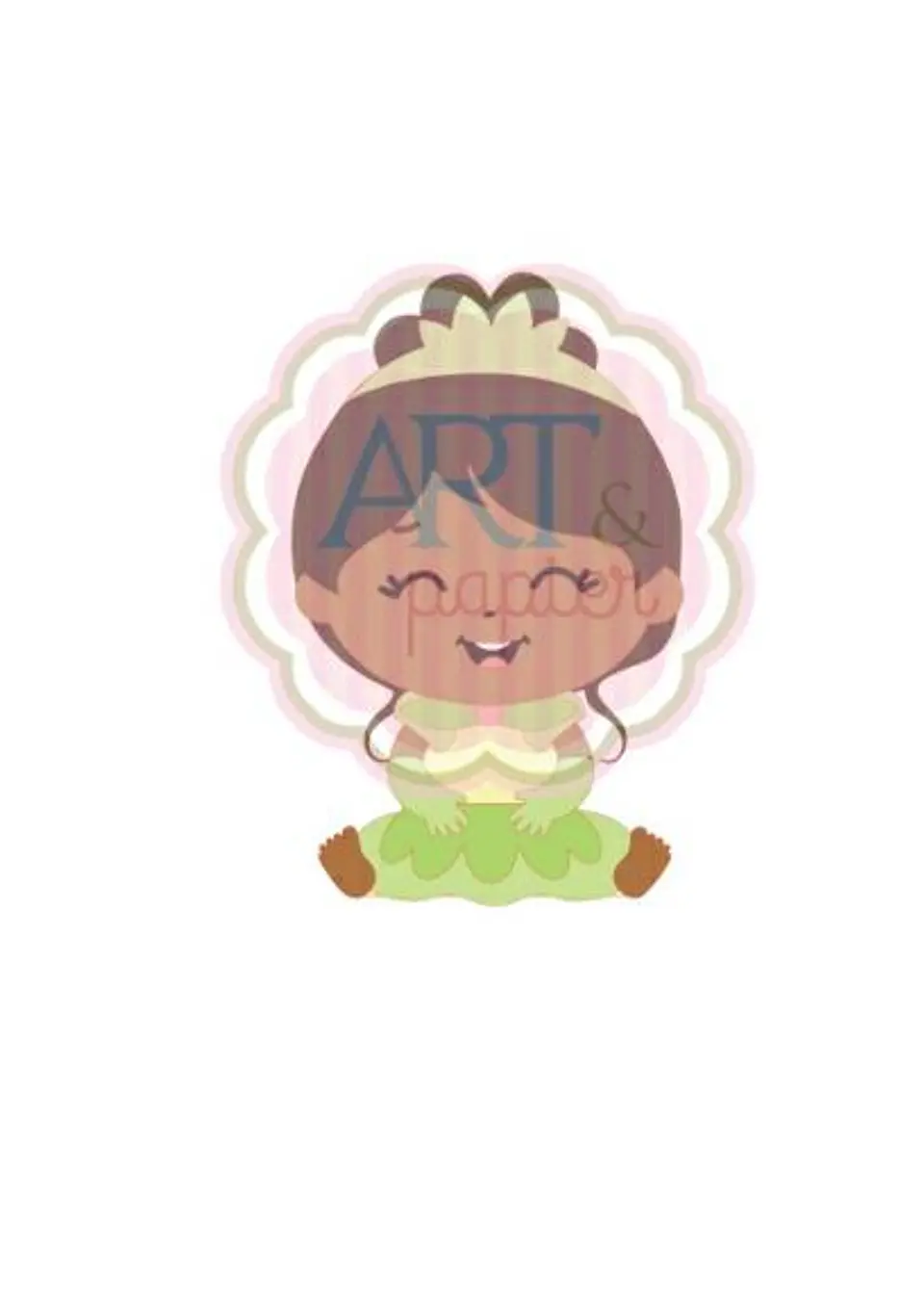 Arquivo de Corte Topo de Bolo Princesa Tiana A Princesa e o Sapo 5 1