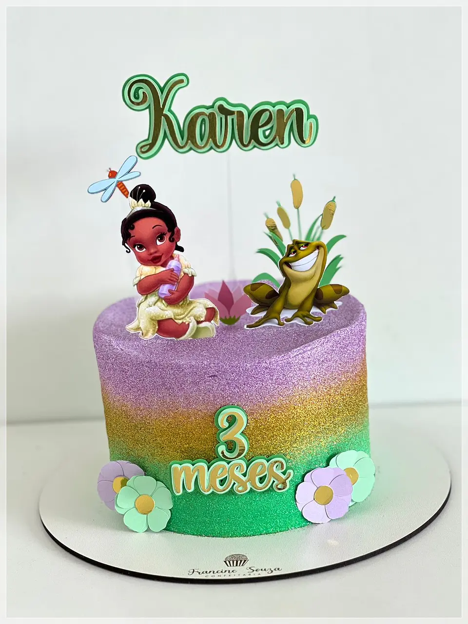 Arquivo de Corte Topo de Bolo Princesa Tiana A Princesa e o Sapo 2 1