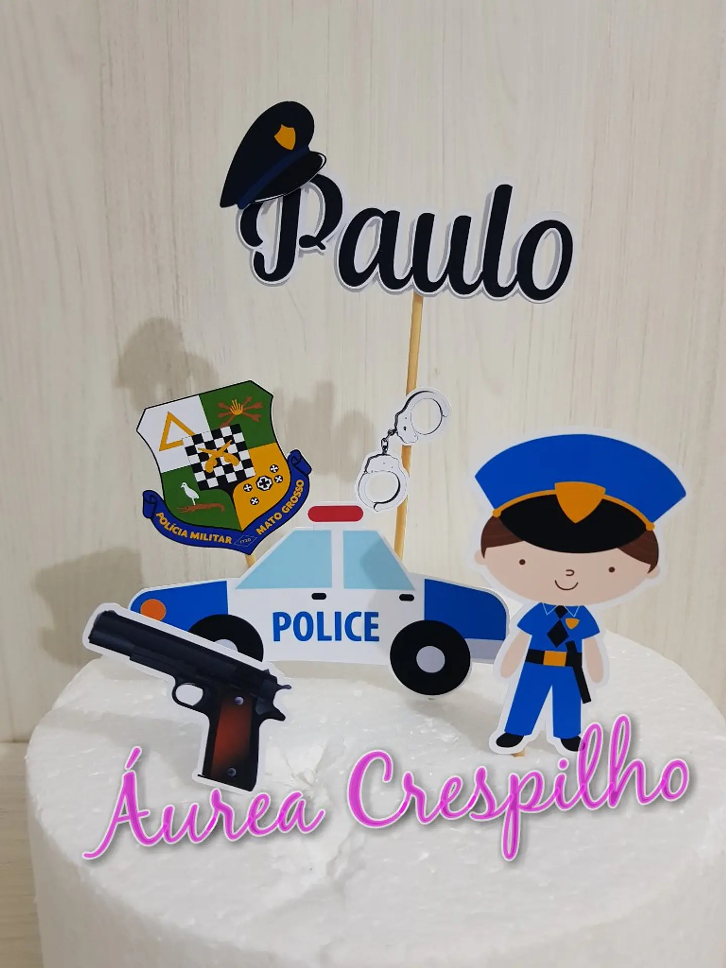 Arquivo de Corte Topo de Bolo Polícia Policial 17 1