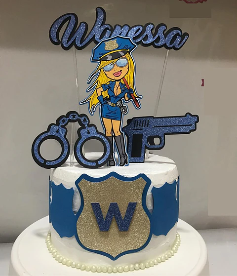 Arquivo de Corte Topo de Bolo Polícia Policial 14