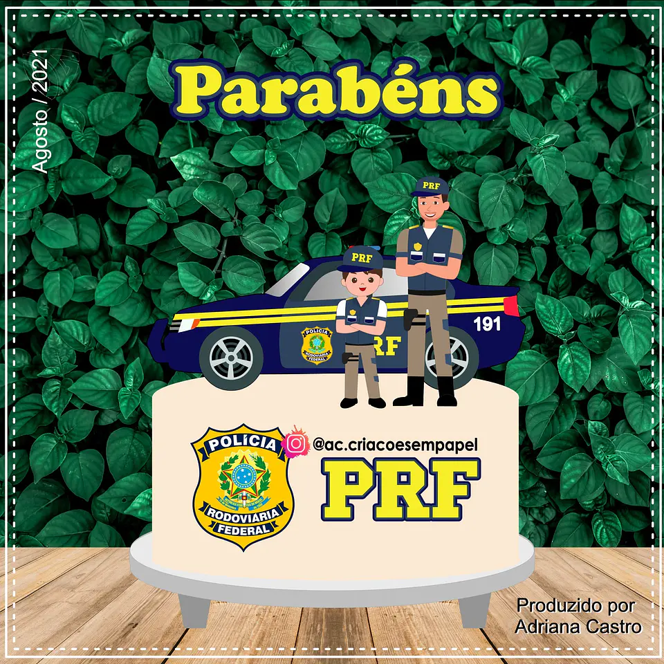 Arquivo de Corte Topo de Bolo Polícia Policial 7 1