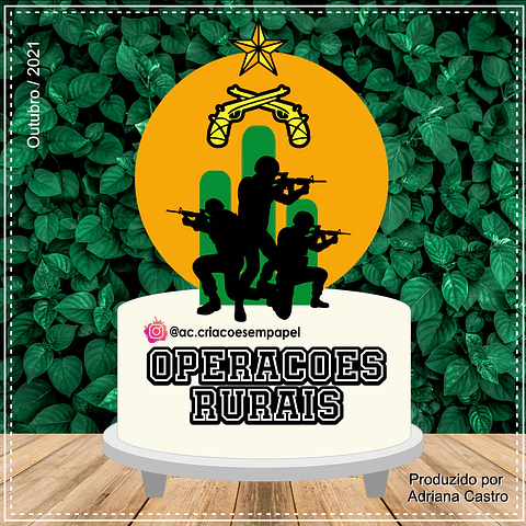 Arquivo de Corte Topo de Bolo Polícia Policial 5
