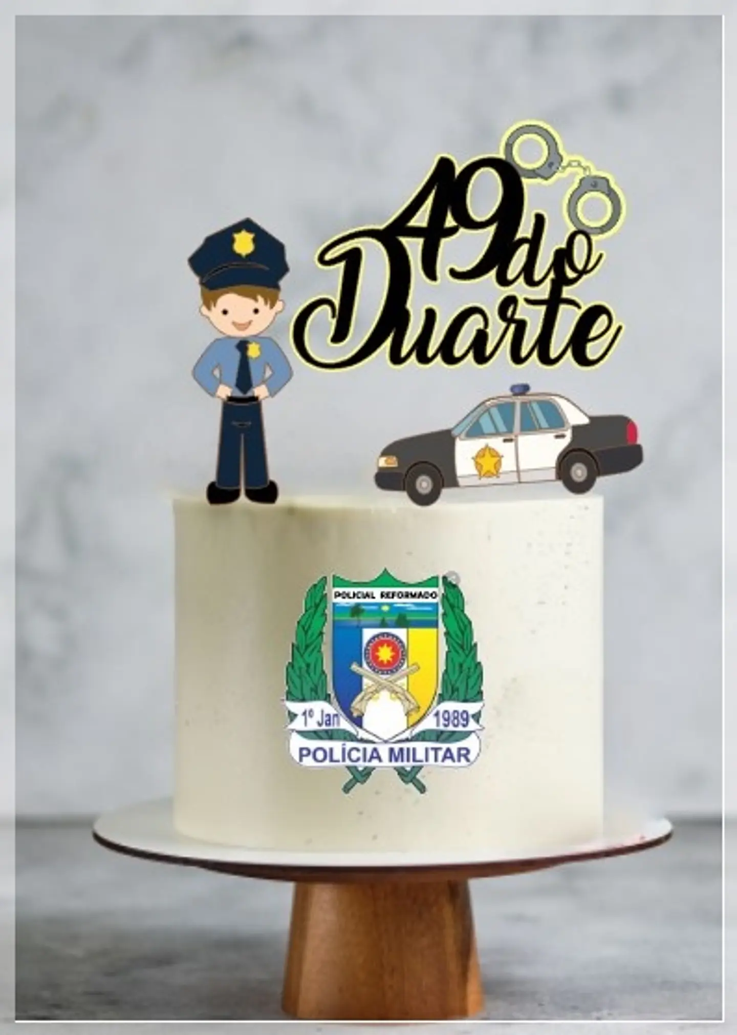 Arquivo de Corte Topo de Bolo Polícia Policial 3 1