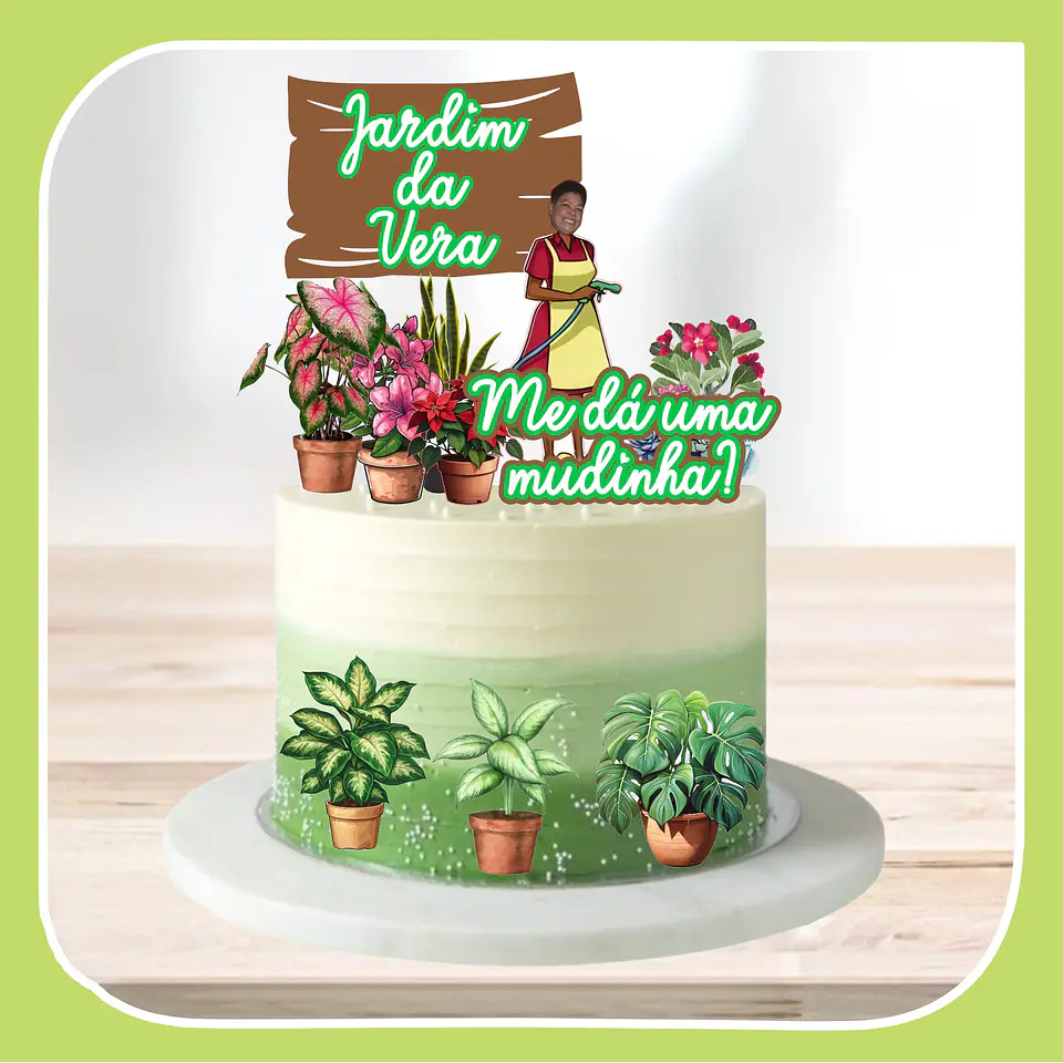 Arquivo de Corte Topo de Bolo Plantas - Mudinha 1 1