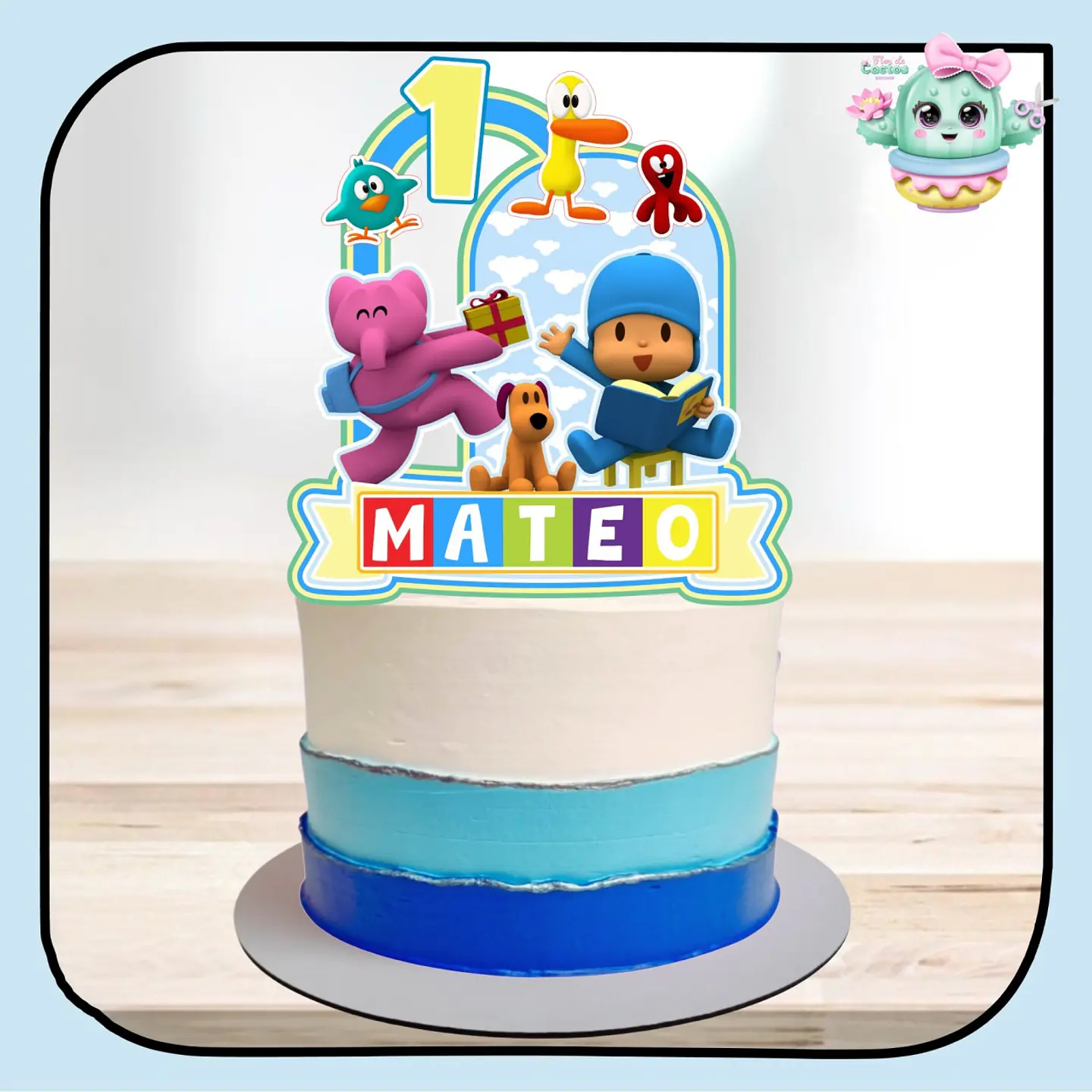 Arquivo de Corte Topo de Bolo Pocoyo 20 1