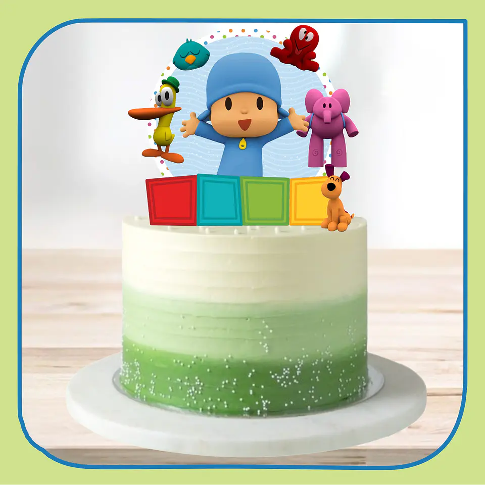 Arquivo de Corte Topo de Bolo Pocoyo 19 1