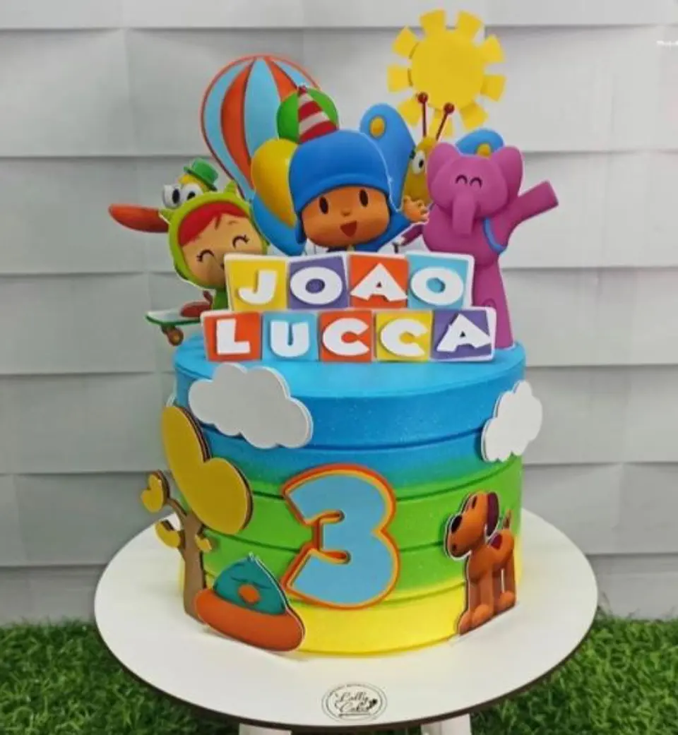 Arquivo de Corte Topo de Bolo Pocoyo 18 1