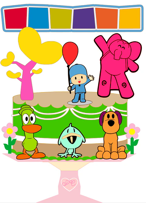 Arquivo de Corte Topo de Bolo Pocoyo 13