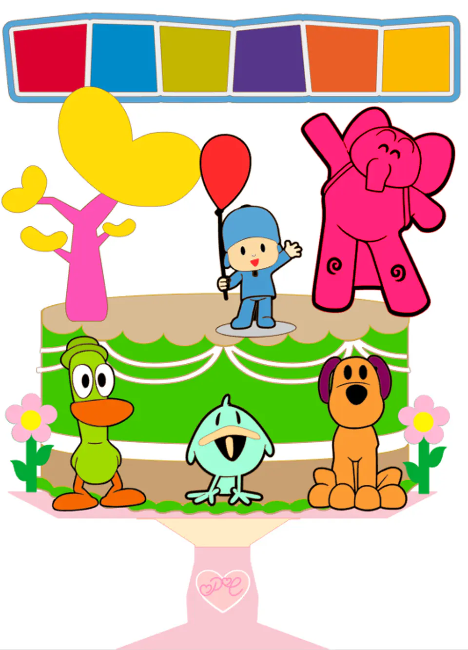 Arquivo de Corte Topo de Bolo Pocoyo 13 1