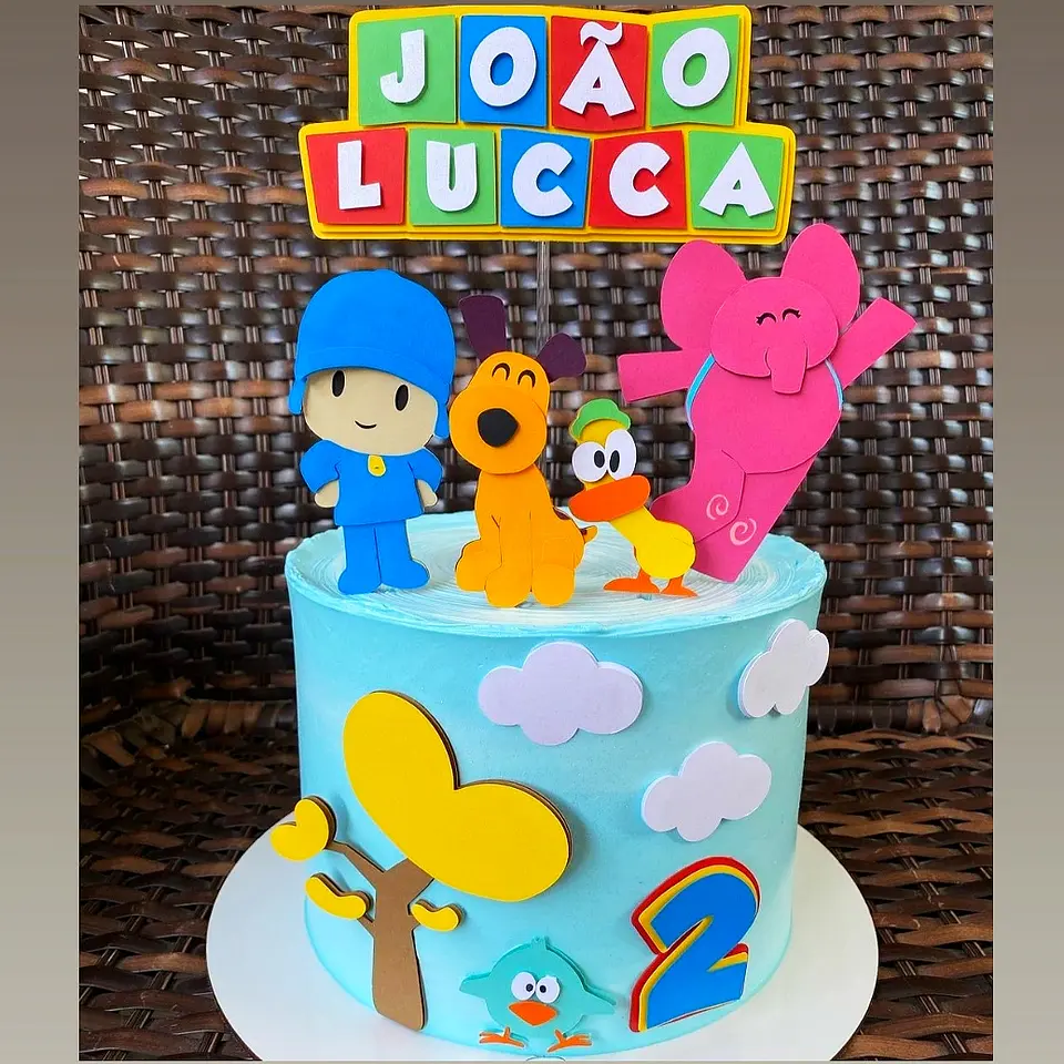 Arquivo de Corte Topo de Bolo Pocoyo 11 1