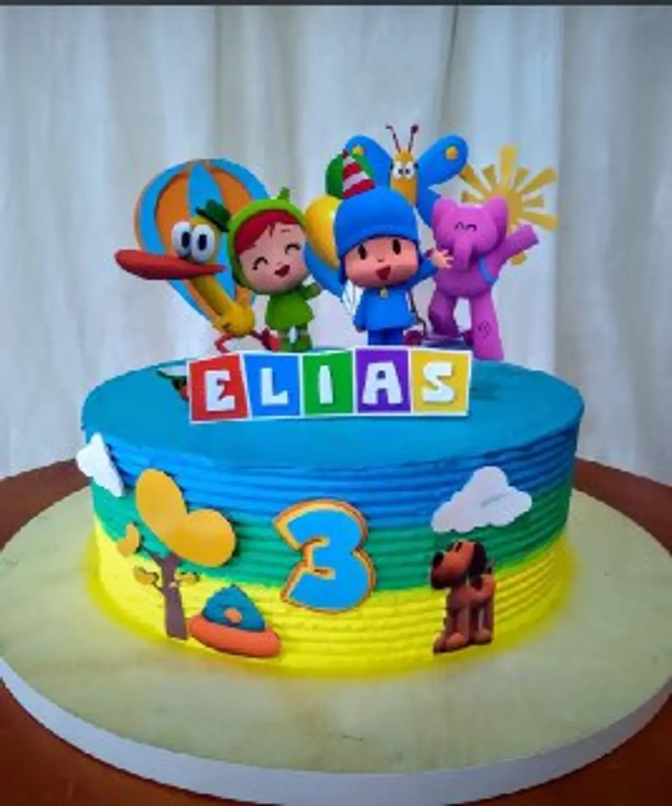Arquivo de Corte Topo de Bolo Pocoyo 4 1