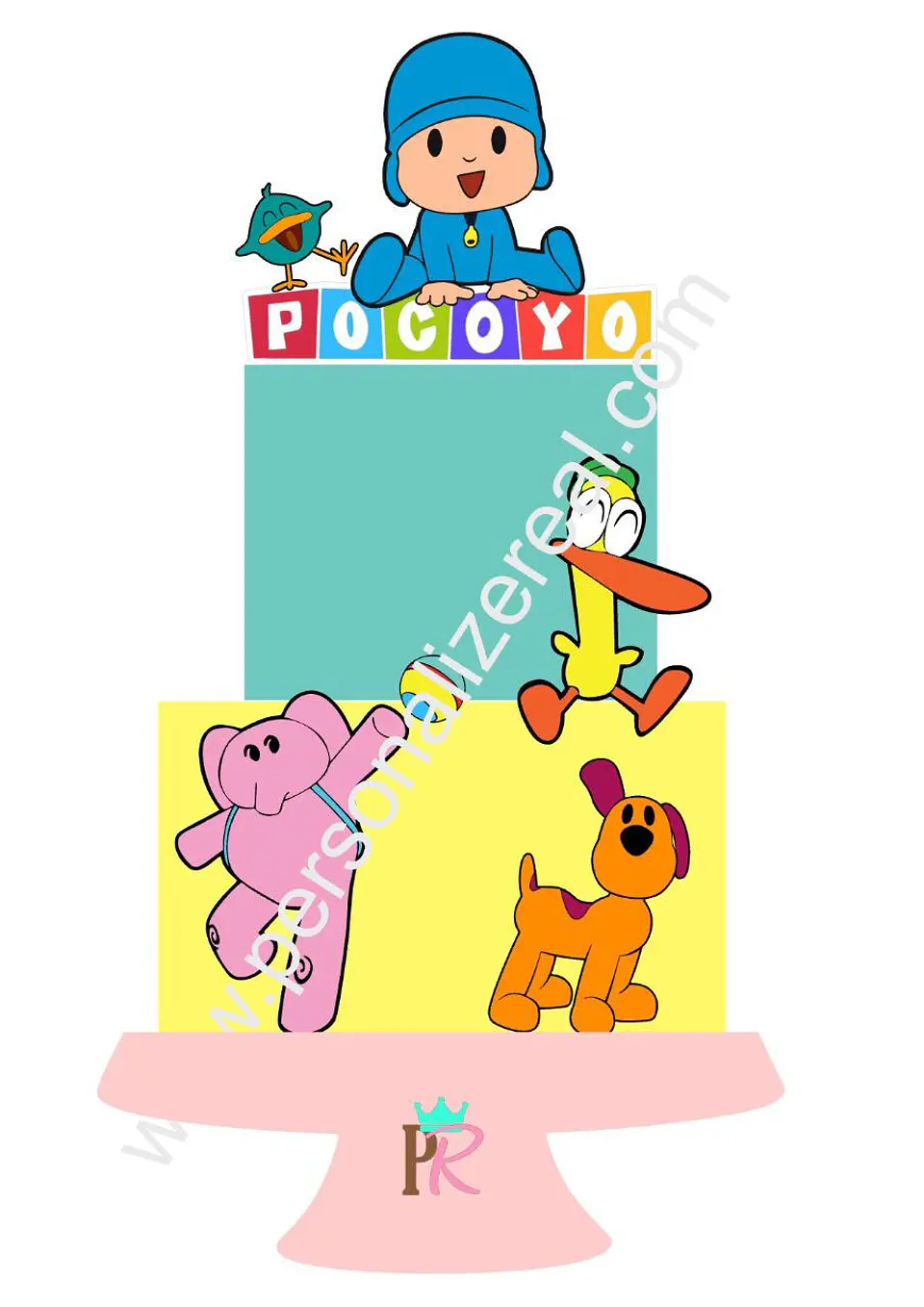 Arquivo de Corte Topo de Bolo Pocoyo 3 1