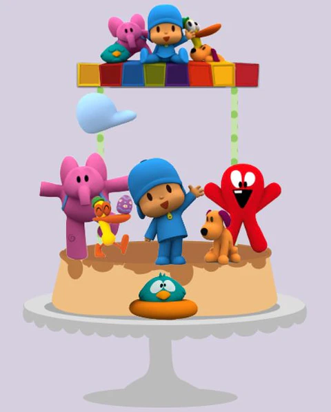 Arquivo de Corte Topo de Bolo Pocoyo 2