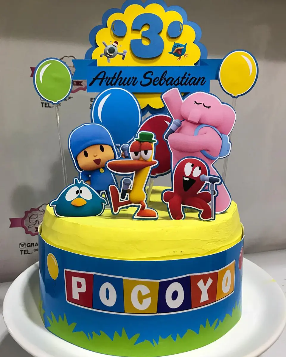 Arquivo de Corte Topo de Bolo Pocoyo 1 1