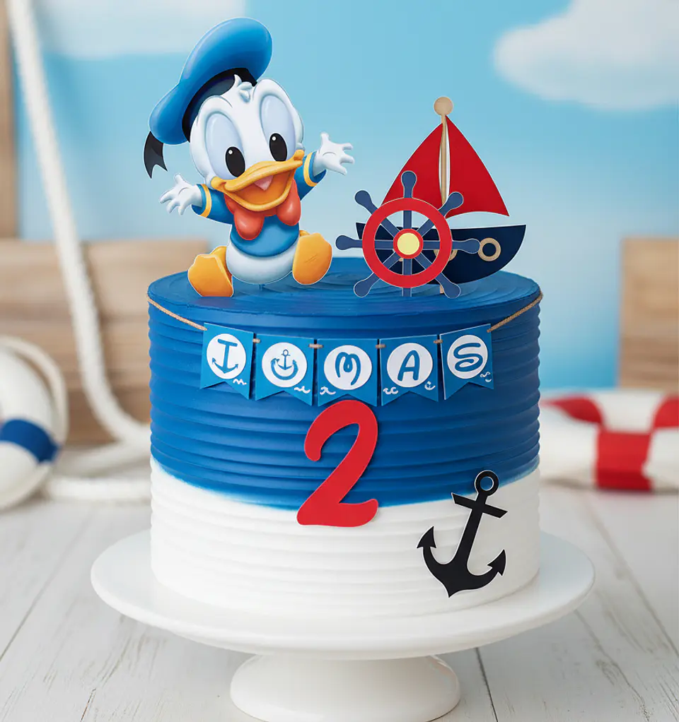 Arquivo de Corte Topo de Bolo Pato Donald 6 1