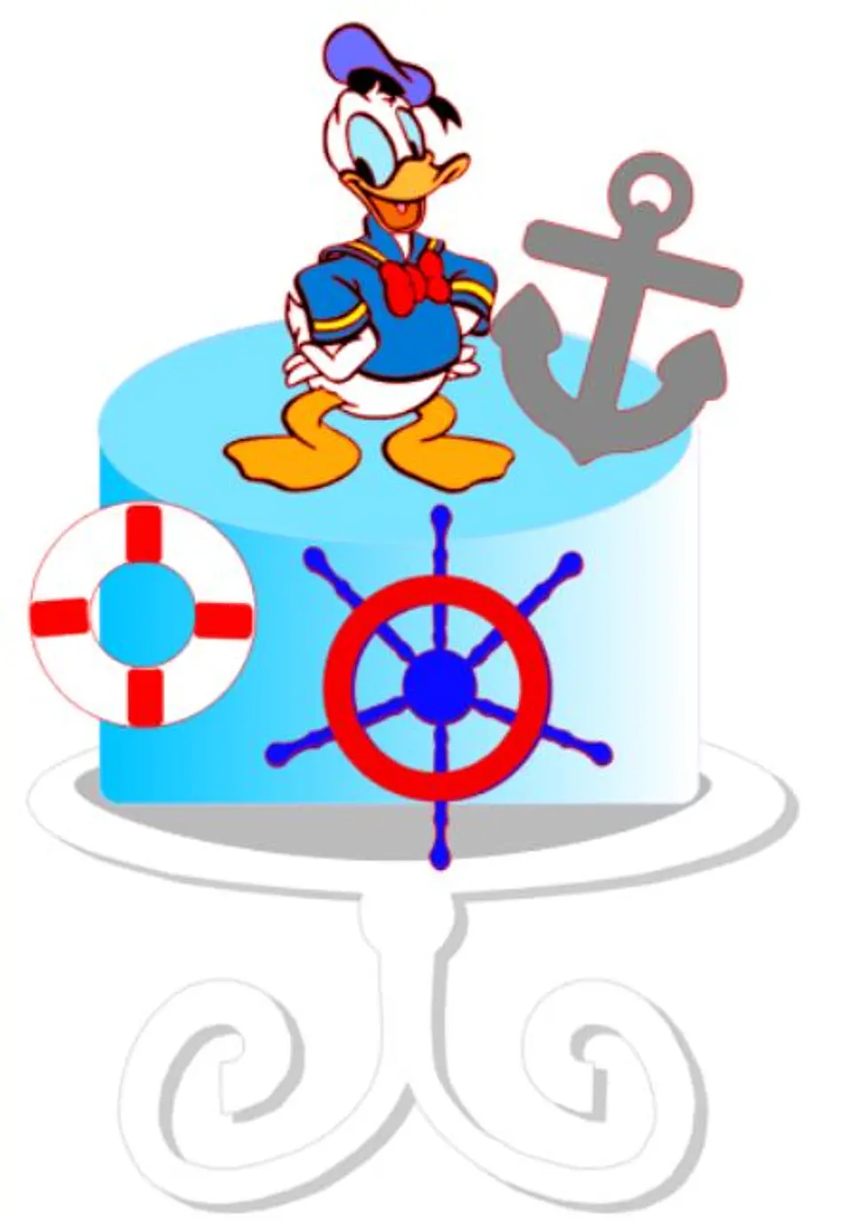 Arquivo de Corte Topo de Bolo Pato Donald 5 1