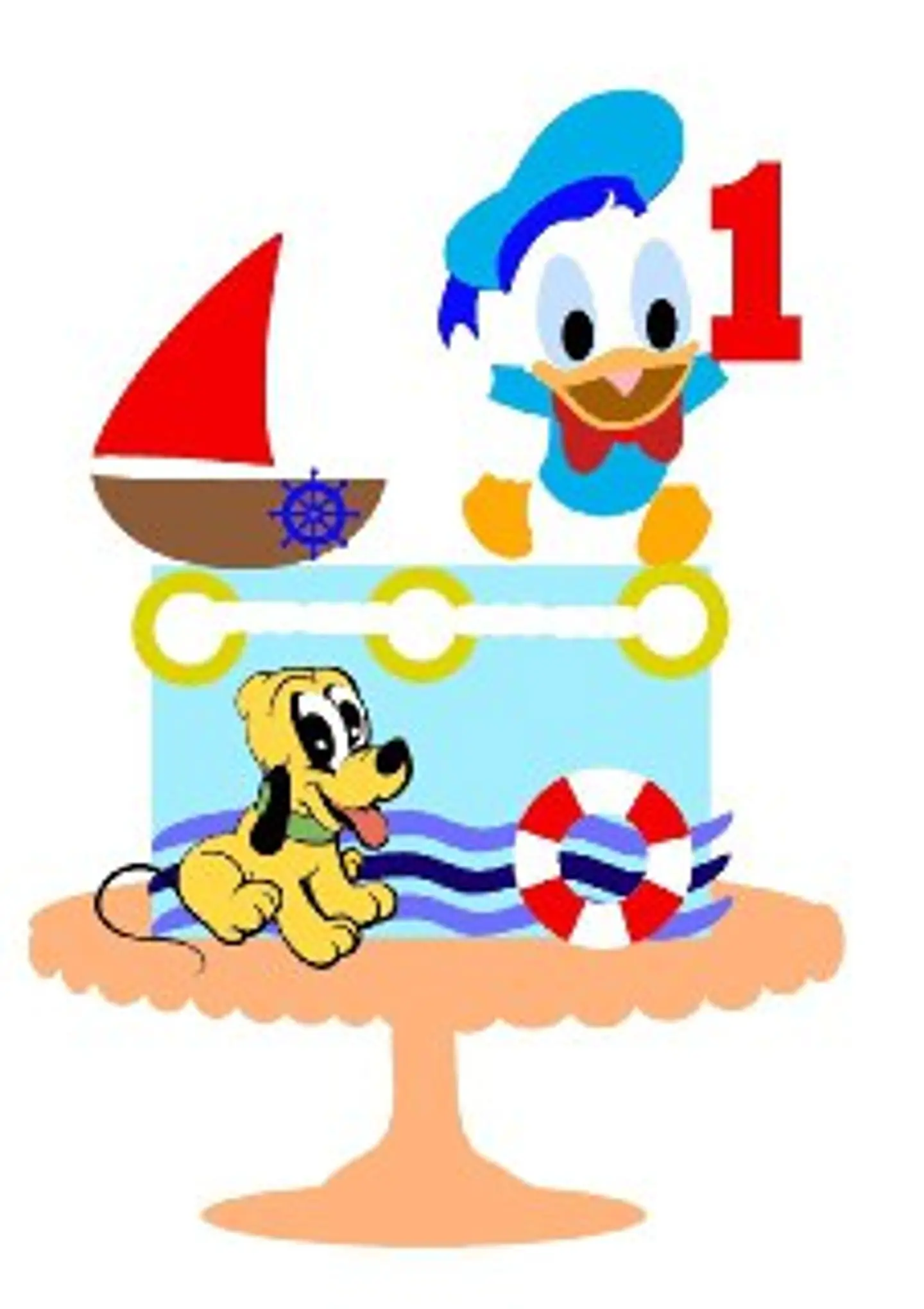 Arquivo de Corte Topo de Bolo Pato Donald 3 1