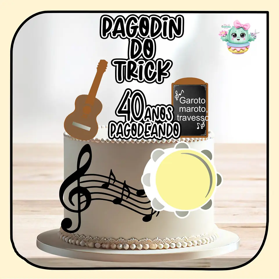 Arquivo de Corte Topo de Bolo Pagode 3 1