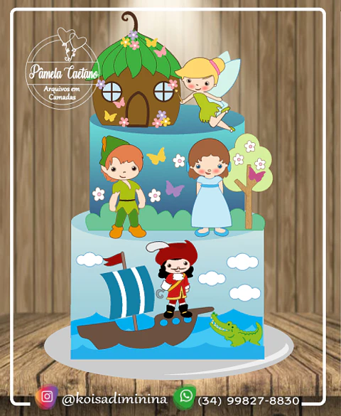 Arquivo de Corte Topo de Bolo Peter Pan 2