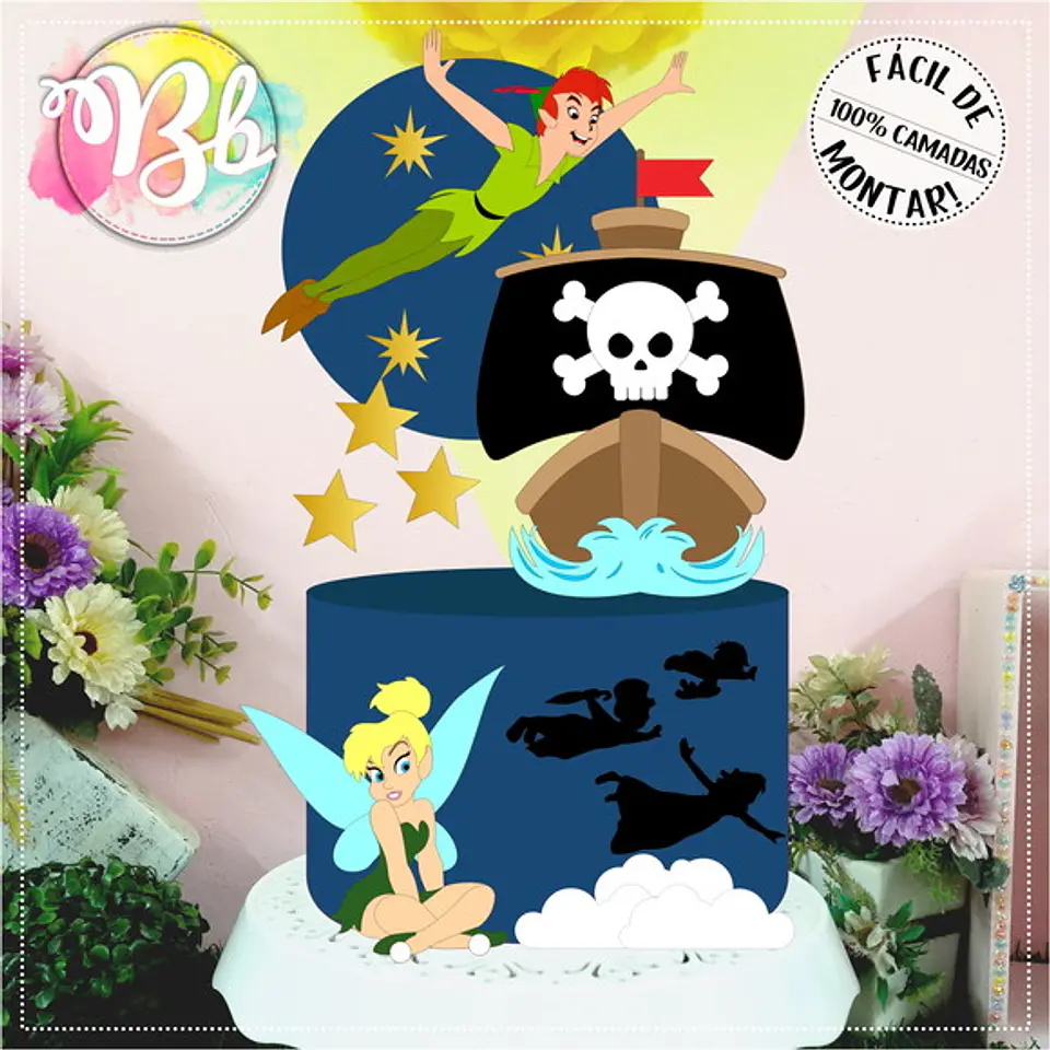 Arquivo de Corte Topo de Bolo Peter Pan 1 1