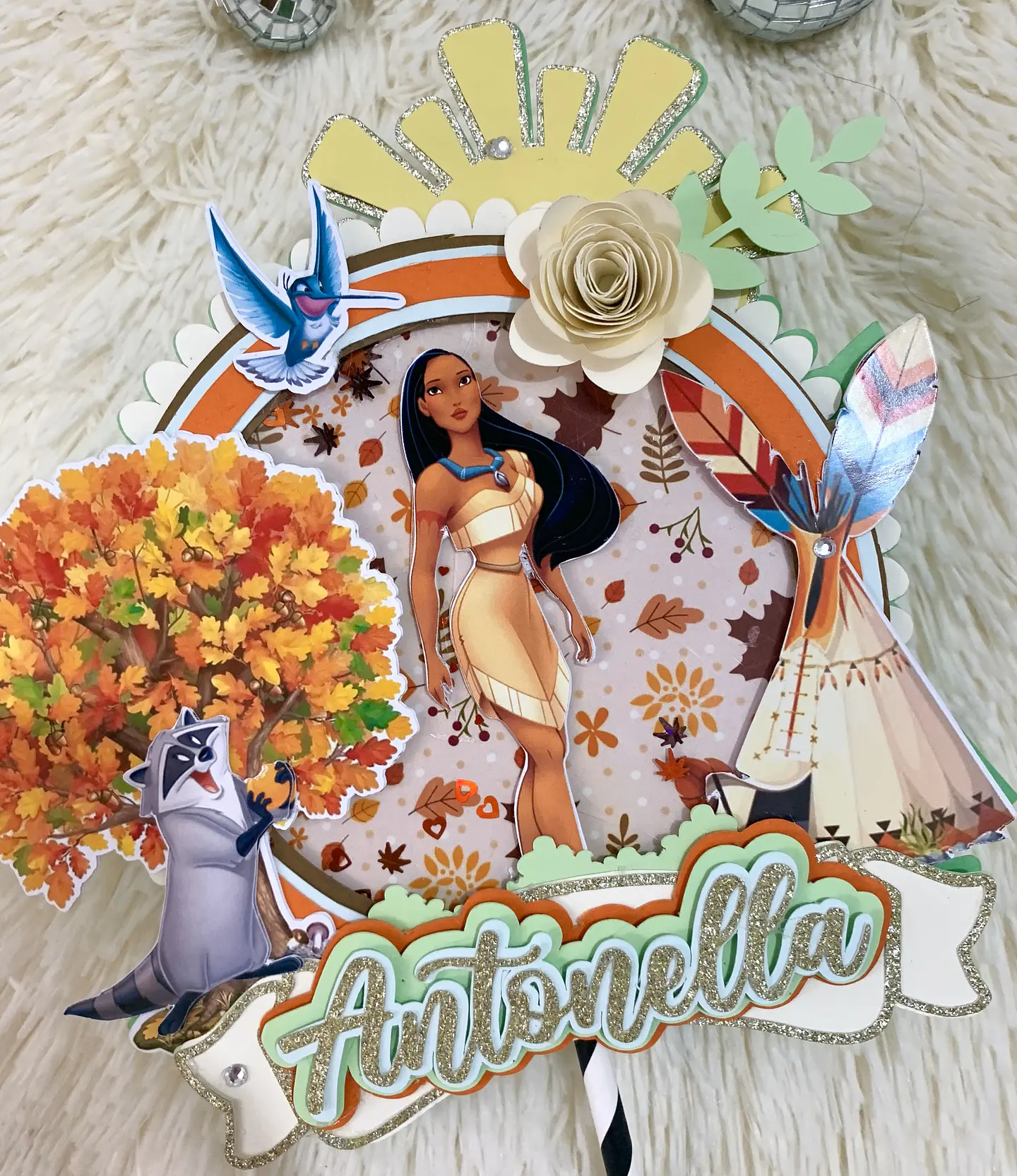 Arquivo de Corte Topo de Bolo Pocahontas 9 1