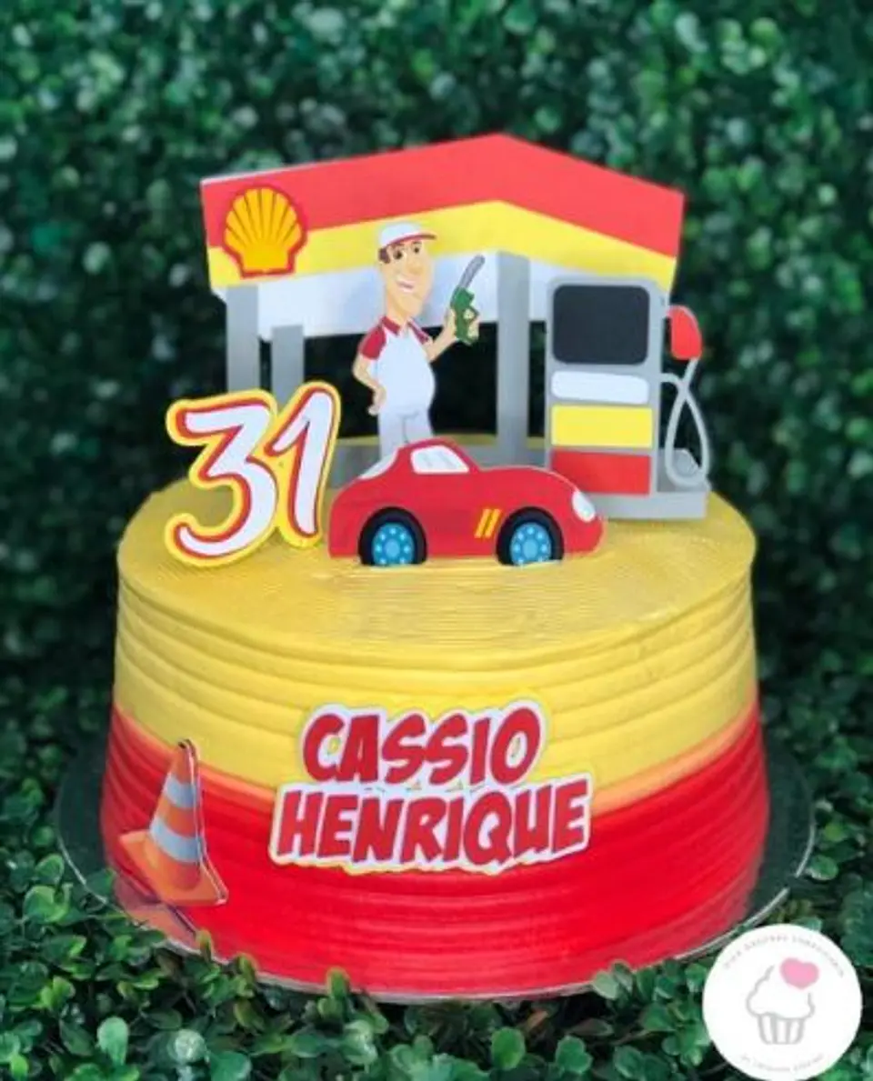 Arquivo de Corte Topo de Bolo Posto de Gasolina 2 1