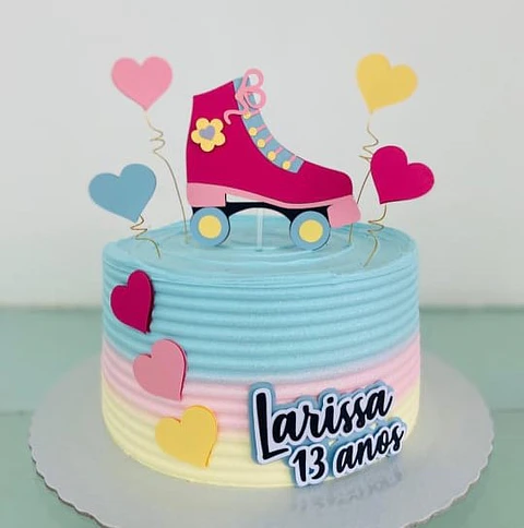 Arquivo de Corte Topo de Bolo Patins 5