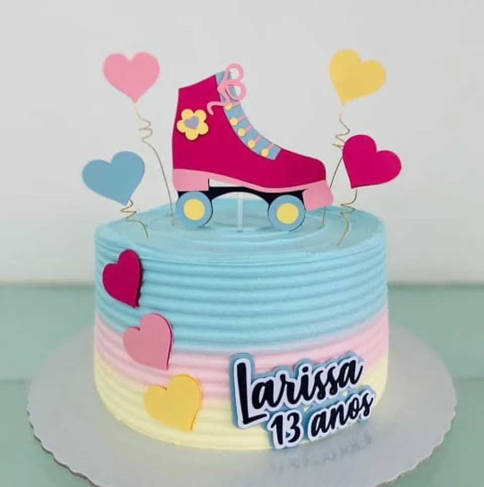 Arquivo de Corte Topo de Bolo Patins 5 1