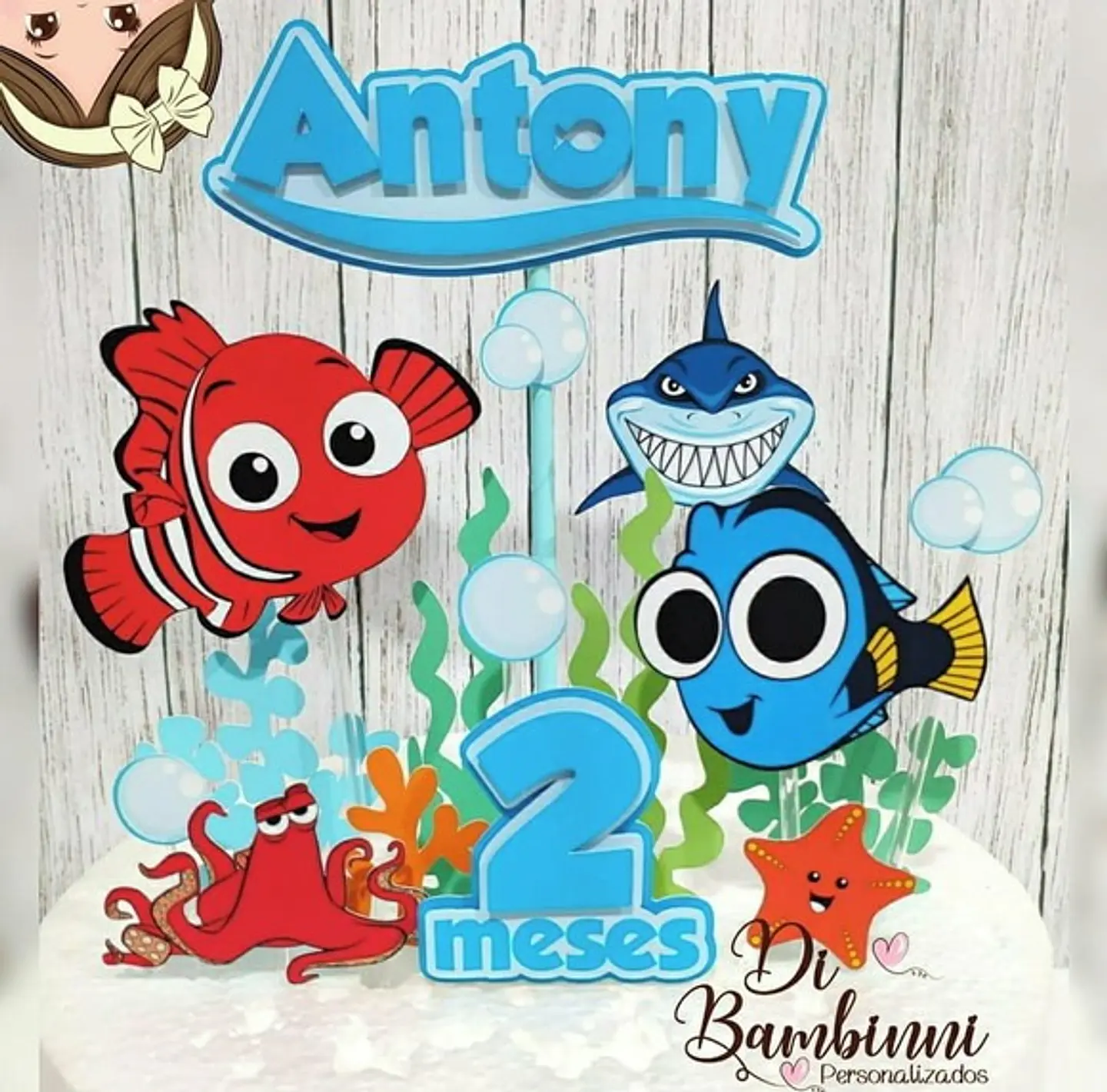 Arquivo de Corte Topo de Bolo Procurando Nemo 1 1