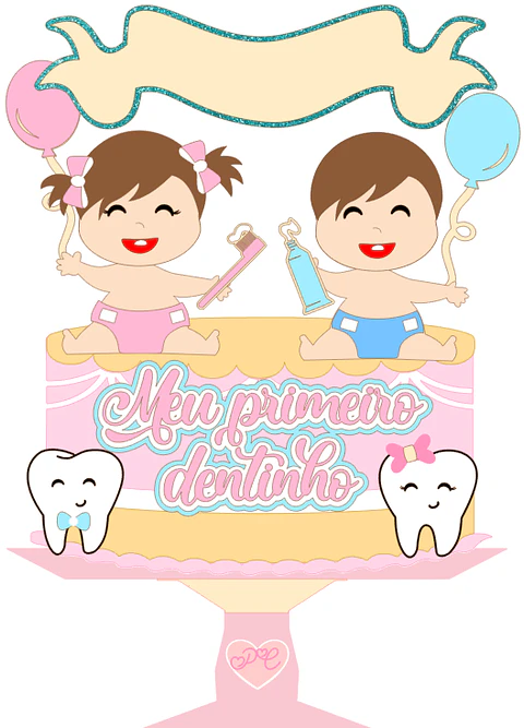 Arquivo de Corte Topo de Bolo Primeiro Dentinho 7