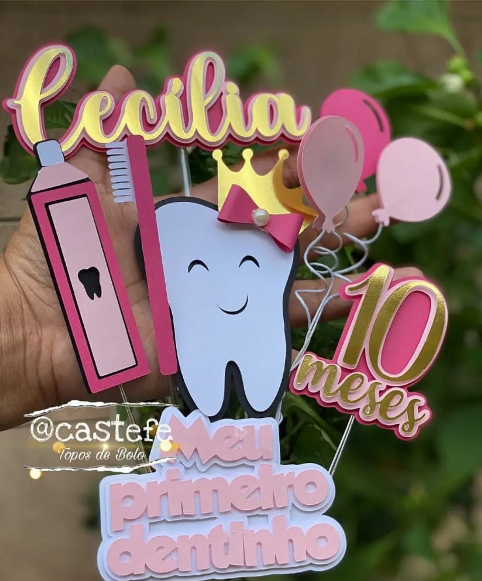 Arquivo de Corte Topo de Bolo Primeiro Dentinho 1 1