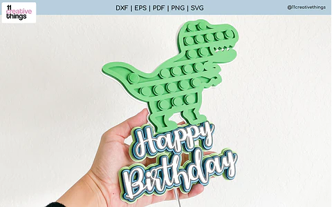 Arquivo de Corte Topo de Bolo Pop It 11