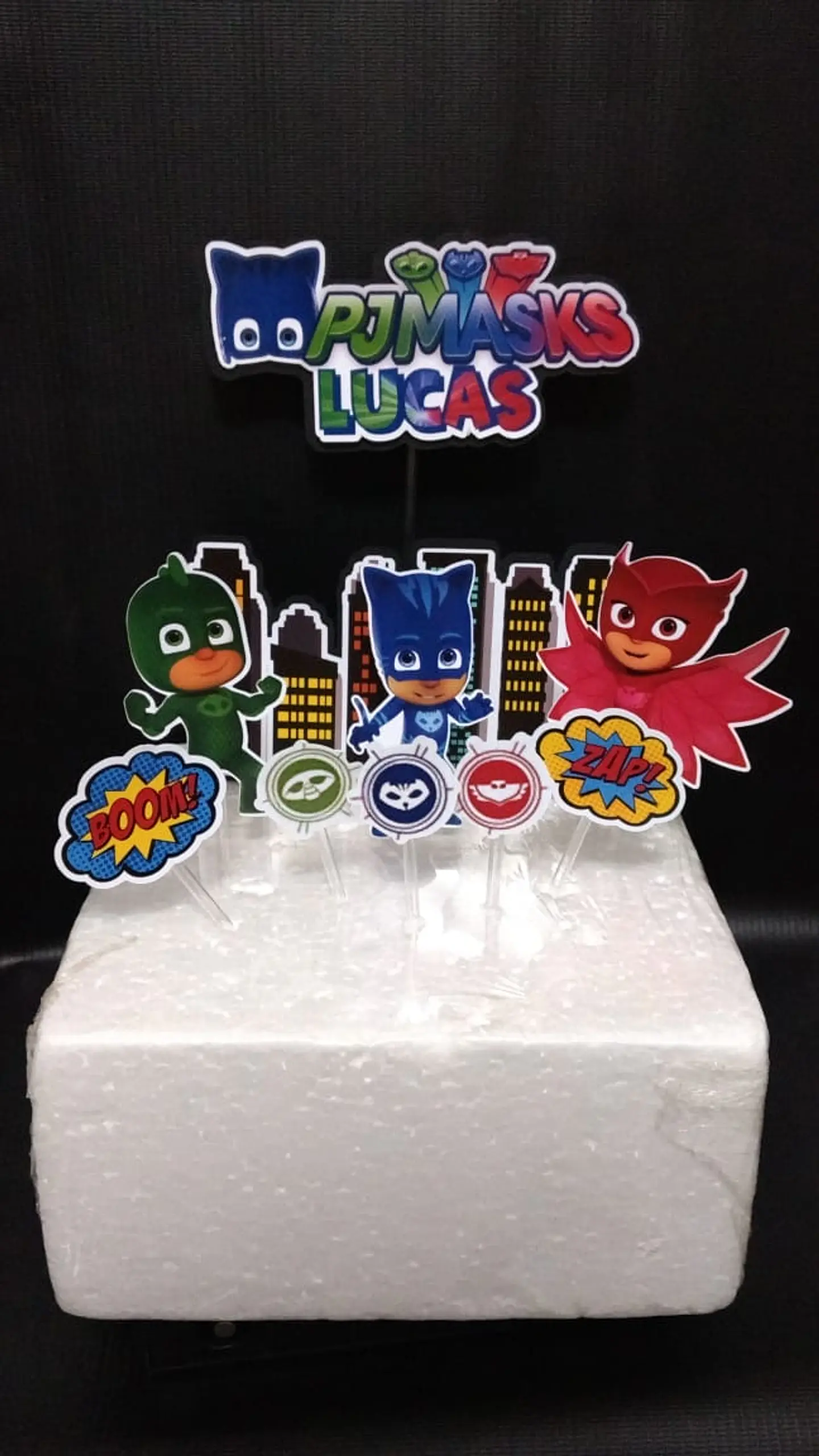 Arquivo de Corte Topo de Bolo Pj Masks 16 1