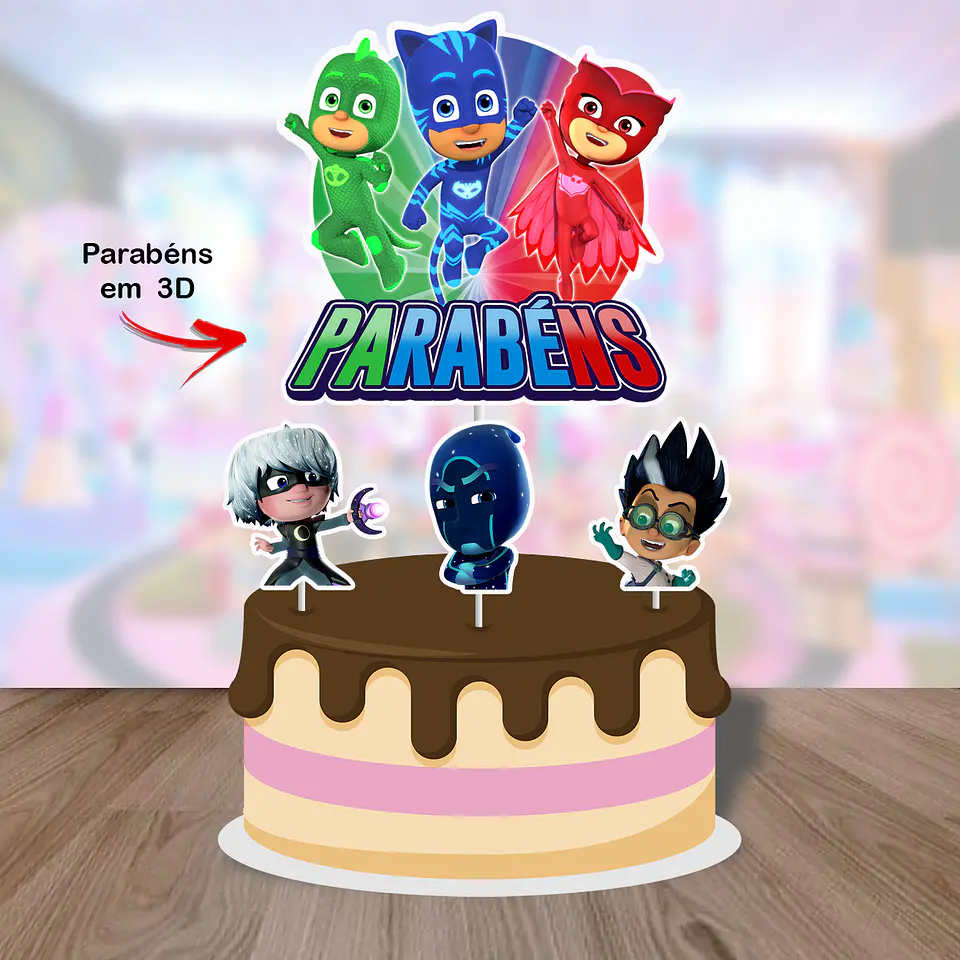 Arquivo de Corte Topo de Bolo Pj Masks 13 1