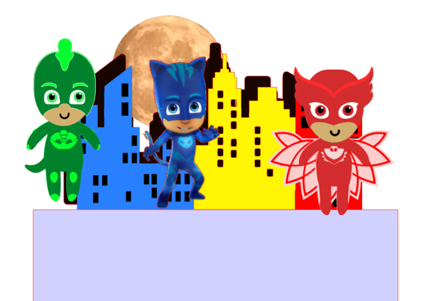 Arquivo de Corte Topo de Bolo Pj Masks 10 1