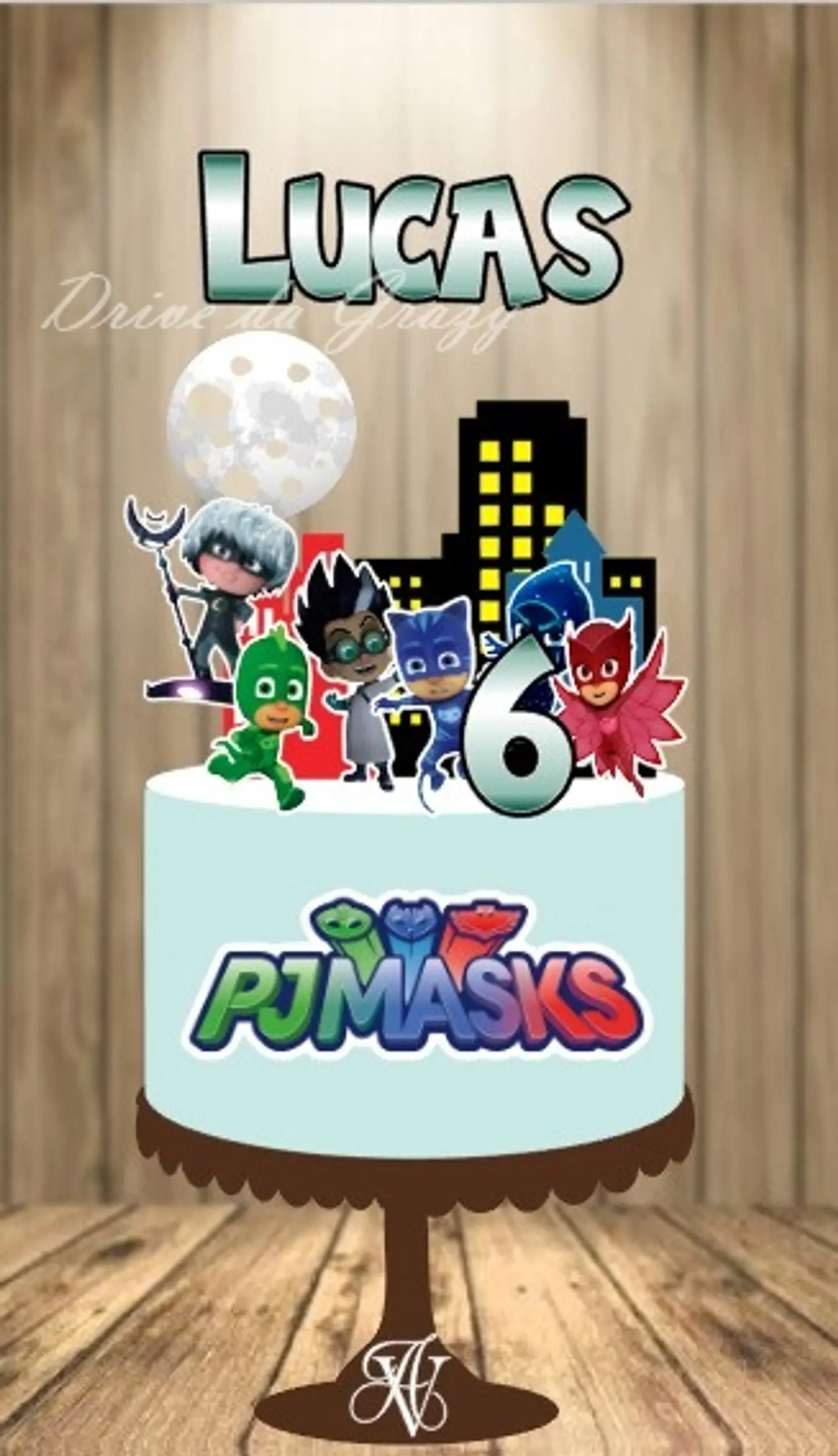 Arquivo de Corte Topo de Bolo Pj Masks 9 1