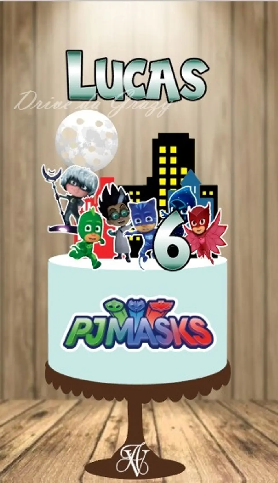 Arquivo de Corte Topo de Bolo Pj Masks 9 1