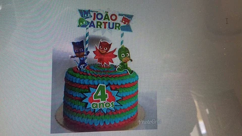 Arquivo de Corte Topo de Bolo Pj Masks 8