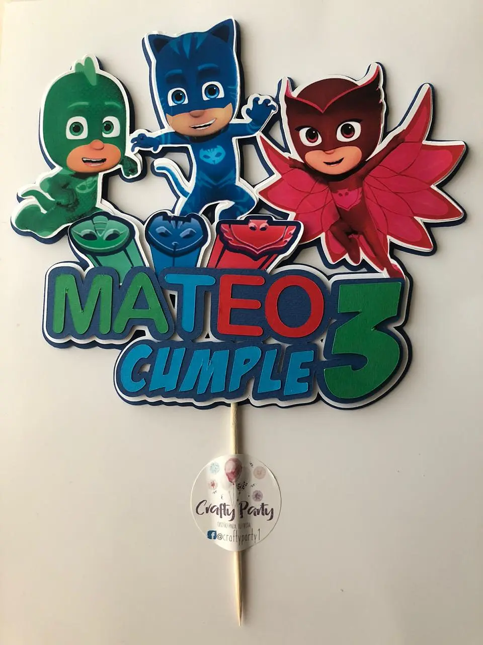 Arquivo de Corte Topo de Bolo Pj Masks 7 1