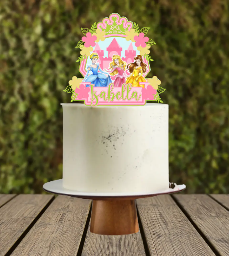 Arquivo de Corte Topo de Bolo Princesas Disney 34 1