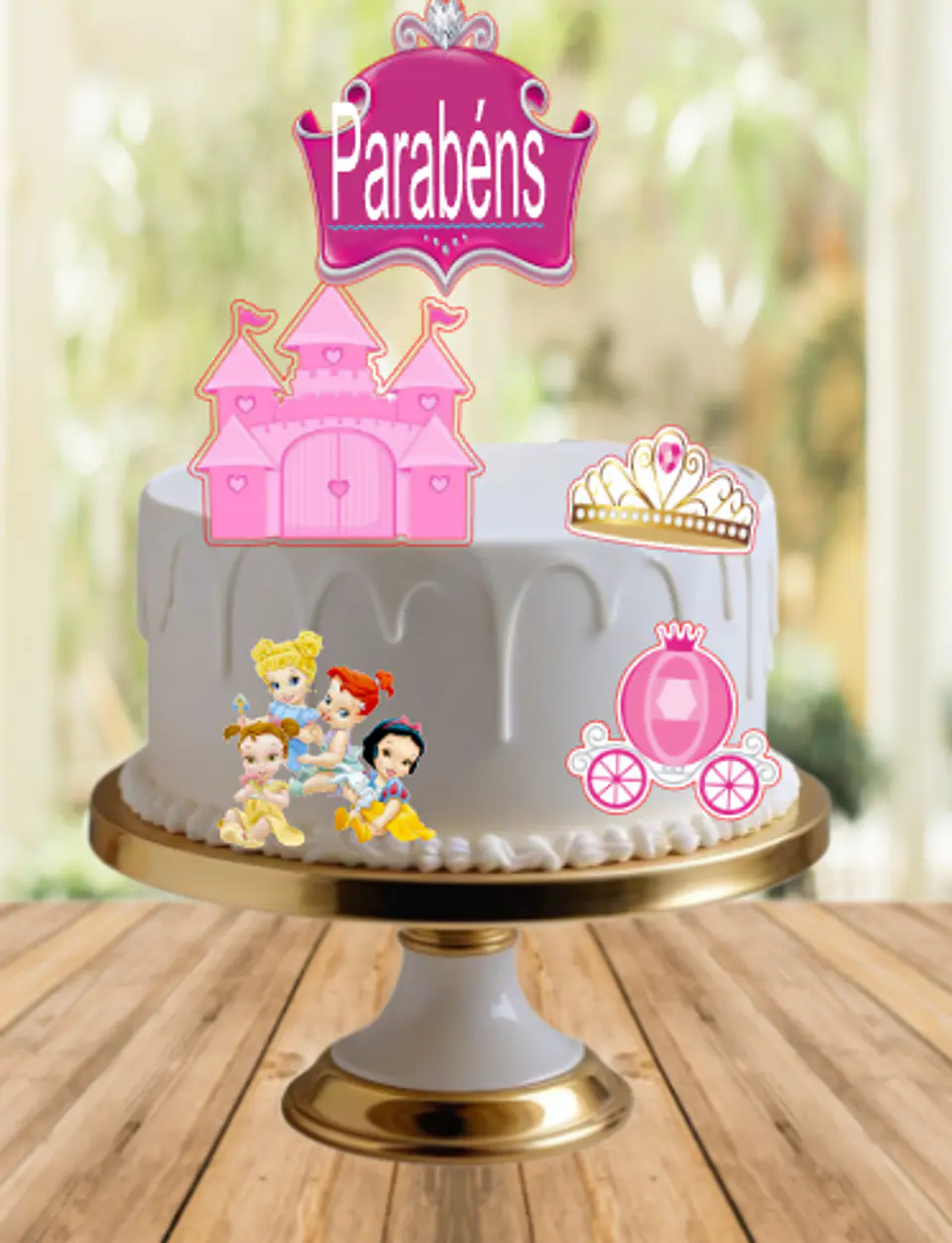 Arquivo de Corte Topo de Bolo Princesas Disney 31 1