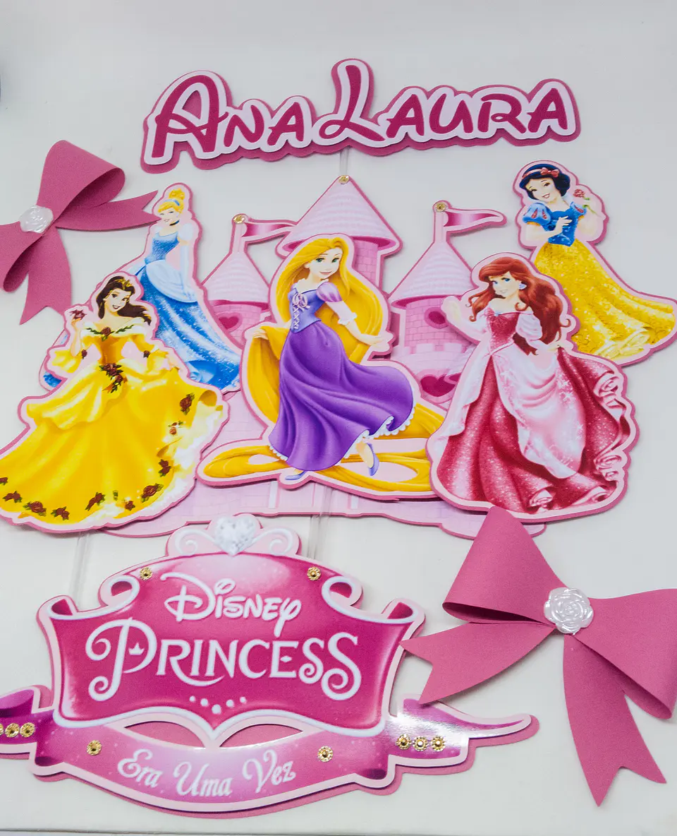 Arquivo de Corte Topo de Bolo Princesas Disney 27 1