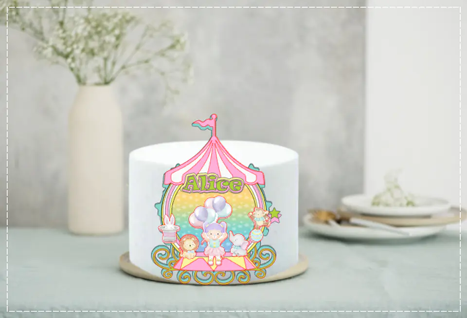Arquivo de Corte Topo de Bolo Princesas Disney 5 1